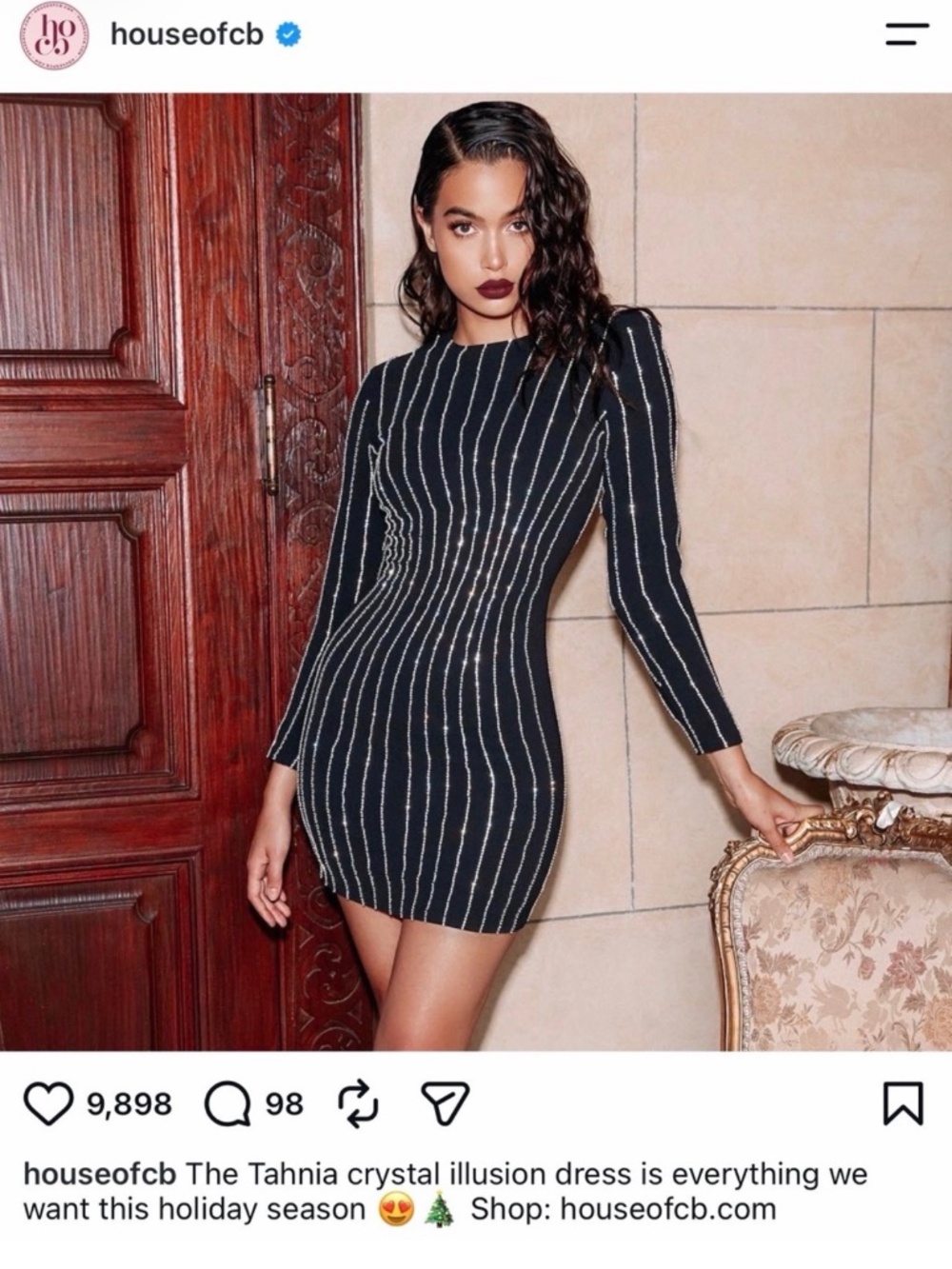 House of CB – The Tahnia Crystal Illusion Dress ✨